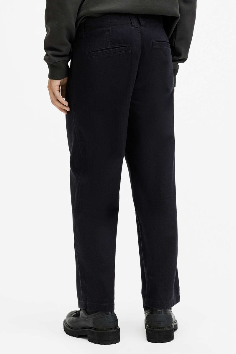 Wholesale,AllSaints, AllSaints Black Twill Wide Leg Pants, Black, 38W-30L-Tag38