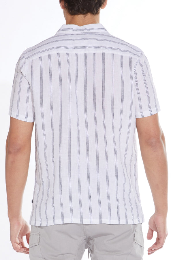 Civil Society White/Black Striped Shirt