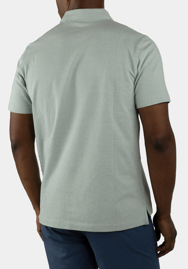 Brand Partner,Tailor Vintage, Tailor Vintage Green Airotec Birdseye Pique Polo, Green, Medium-42-TagMLarge-44-TagLExtra Extra Large-52-TagXXLExtra Large-48-TagXLSmall-38-TagS