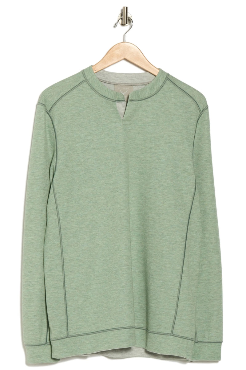 Wholesale,Nicoby Age of Wisdom, Nicoby Age of Wisdom Green Melange Keyhole Sweatshirt, Green, Medium-42-TagMLarge-45-TagLExtra Large-48-TagXLExtra Extra Large-52-TagXXL