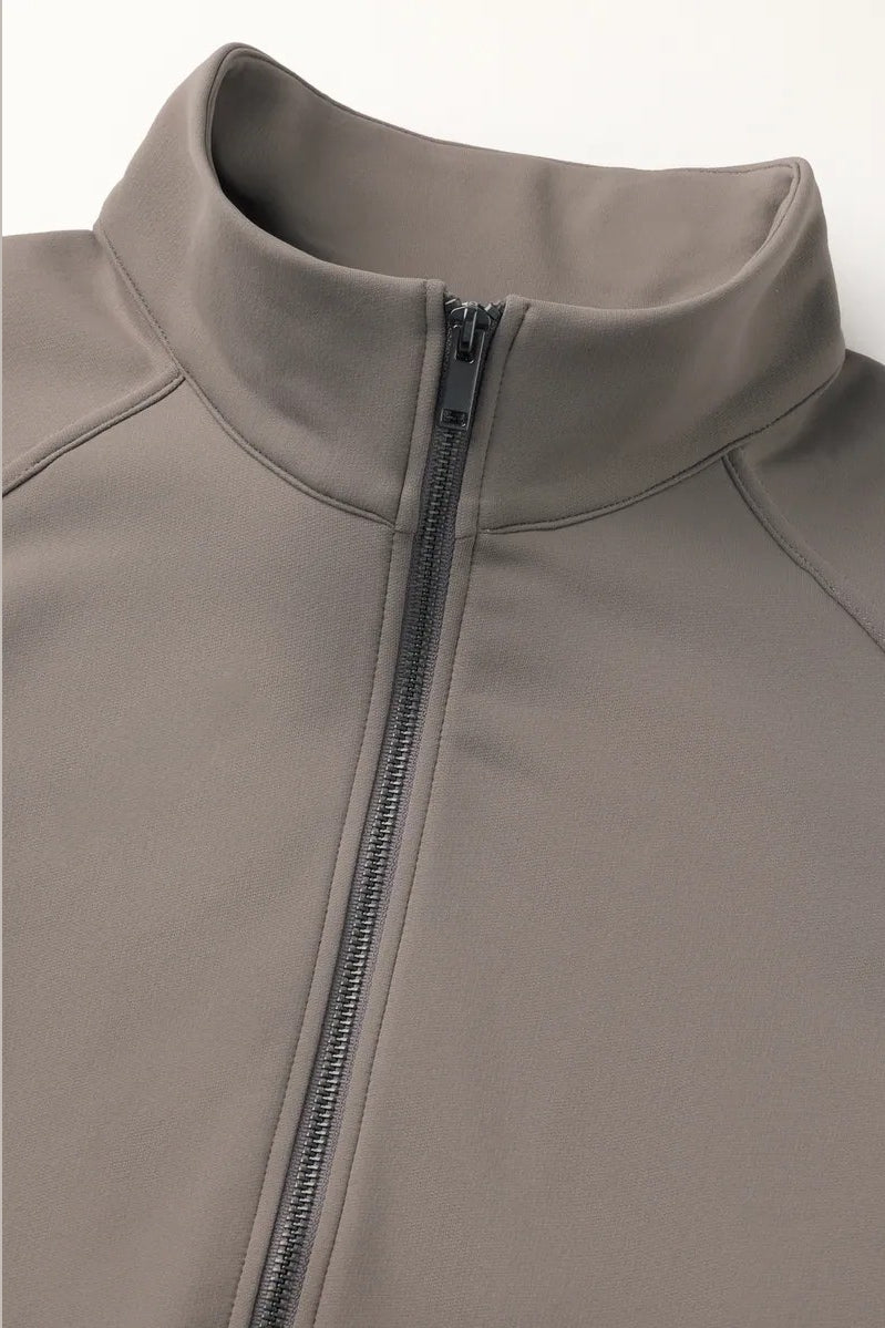 Direct From Brand,FYNE, FYNE Tan Performance Stand Collar Jacket, Tan, Large-54-TagL
