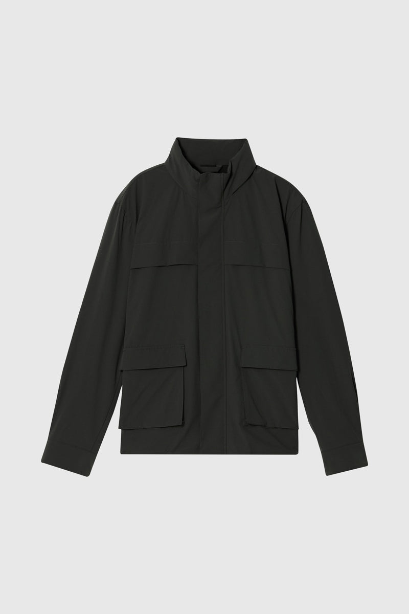 Direct From Brand,FYNE, FYNE Olive Water-Repellent Windbreaker Jacket, Green, Medium-45-TagM