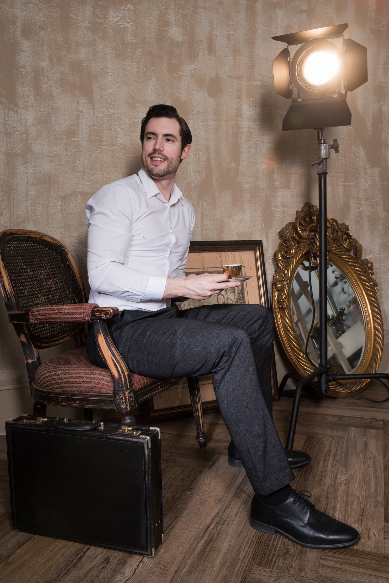 Brand Partner,PROFI, PROFI Grey Black Premium Cool-yarn Multi-pockets Smart Casual Functional Pants, Black, 30W-30L-Tag30