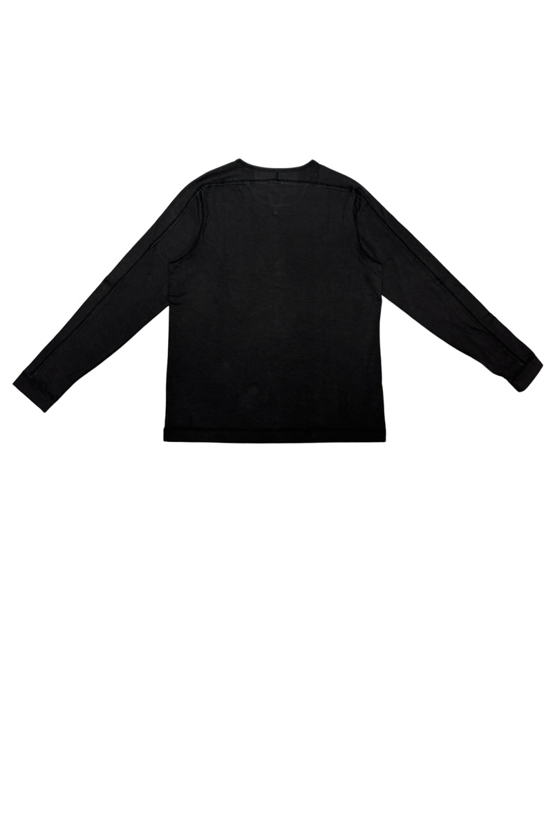 Wholesale,Nicoby Age of Wisdom, Nicoby Age of Wisdom Black Oil Wash Key Hole Henley, Black, Large-44-TagL