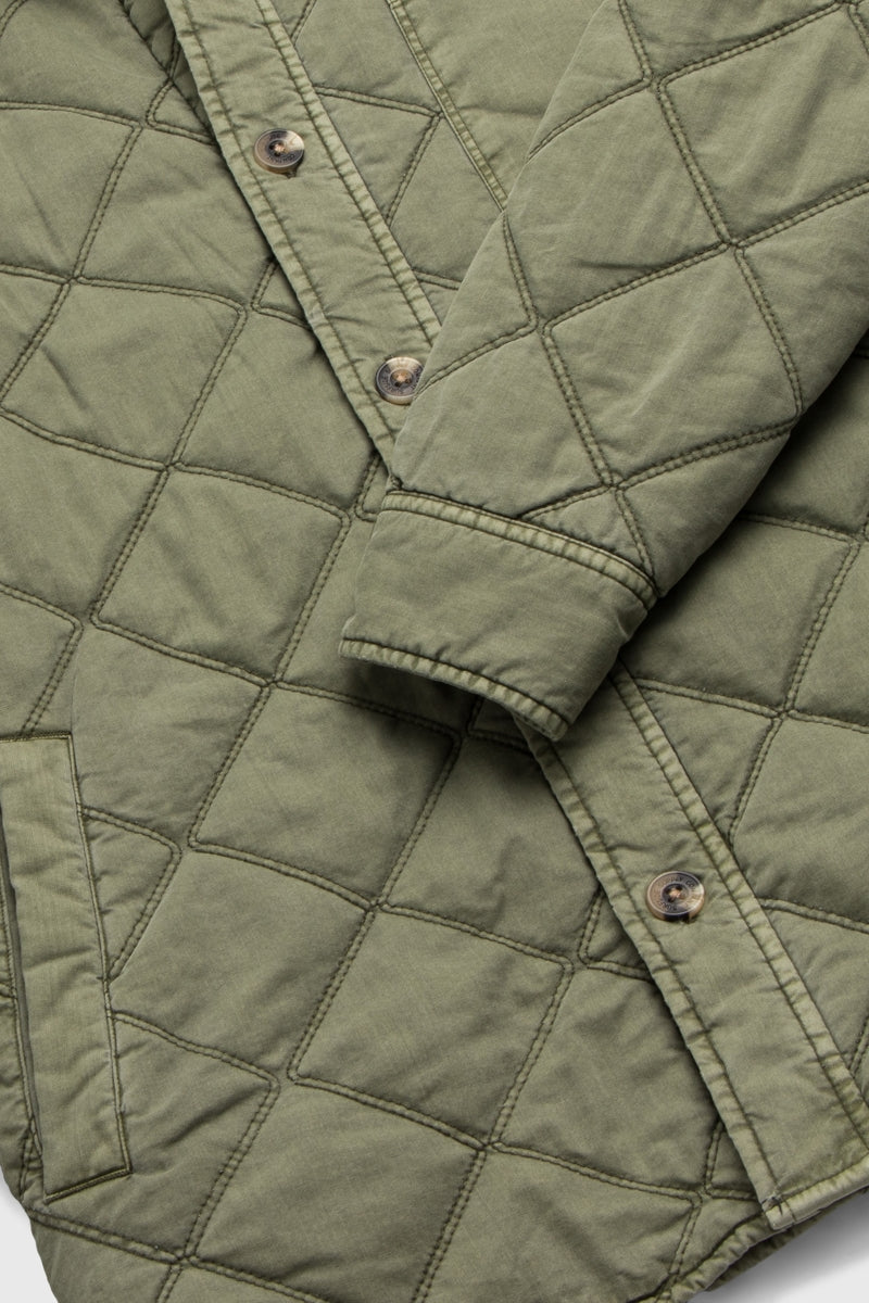 Wholesale,Surfside Supply, Surfside Supply Green Quilted Garment Washed Shacket, Green, Medium-46-TagM