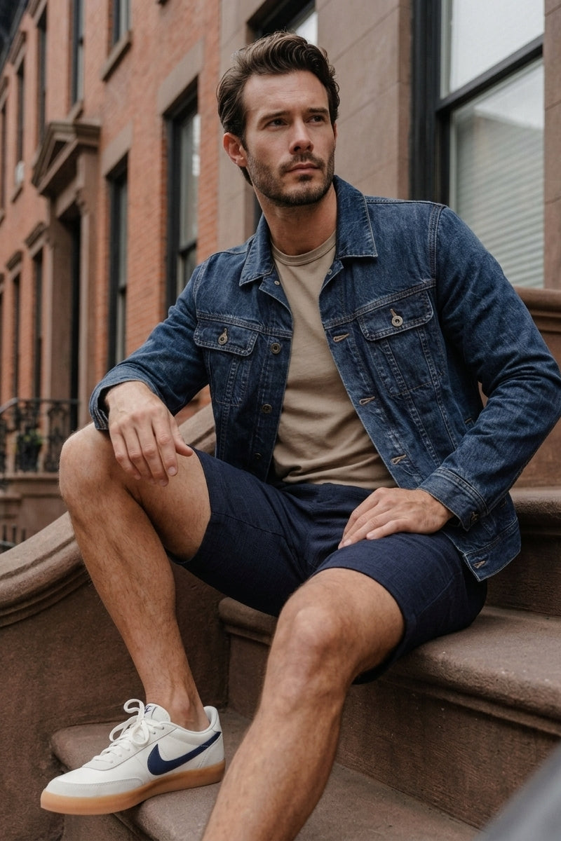 Otrium,Adriano Goldschmied, Adriano Goldschmied Lined Denim Jacket, Blue, Large-44-TagL
