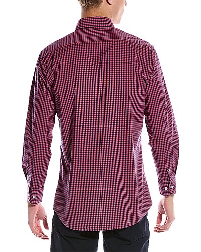 TailorByrd Red/Navy Gingham Shirt