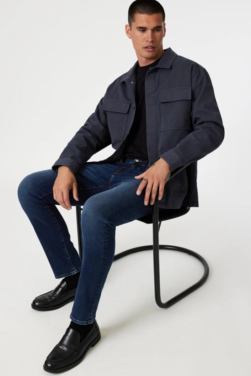 Wholesale,Mavi, Mavi Marcus Deep Brushed Feather Blue Slim Straight Leg Jeans, Blue, 30W-32L-Tag3032W-32L-Tag3234W-32L-Tag3436W-32L-Tag36