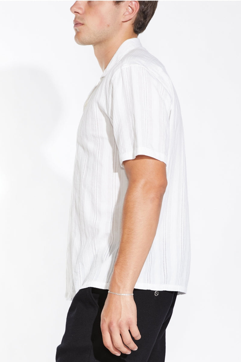Wholesale,Civil Society, Civil Society White Stripe Textured Jacquard Shirt, White, Medium-44-TagM