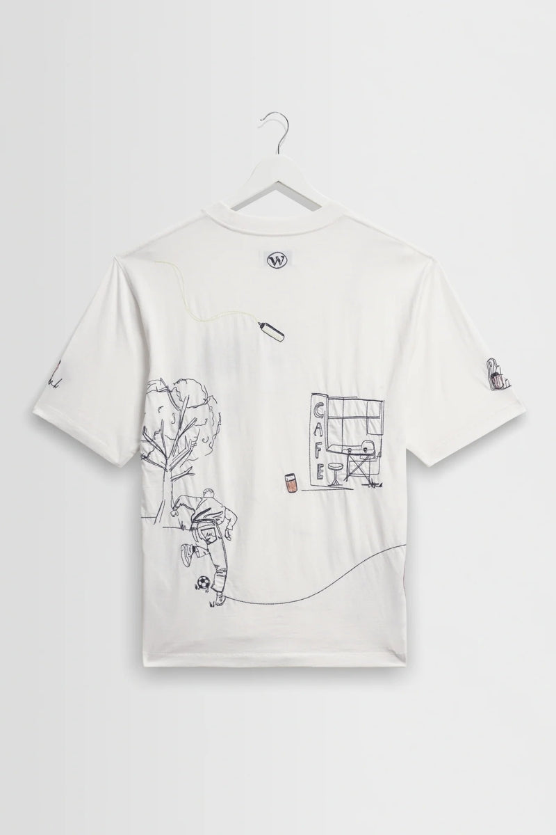 Wholesale,Wax London, Wax London Off White Organic Cotton London Graphic T-Shirt, White, Extra Large-50-TagXL