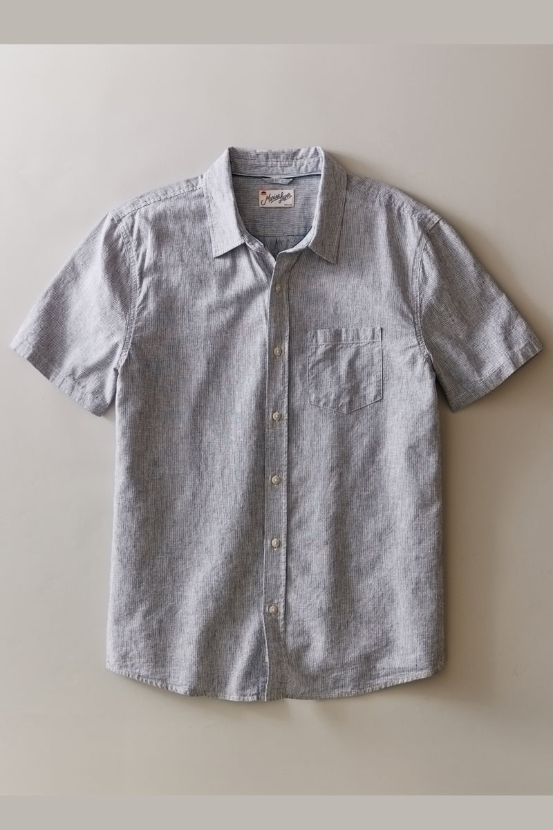 Wholesale,Marine Layer, Marine Layer Navy Pinstripe Hemp Shirt, Blue, Small-42-TagSMedium-44-TagMLarge-46-TagLExtra Large-50-TagXLExtra Extra Large-54-TagXXL