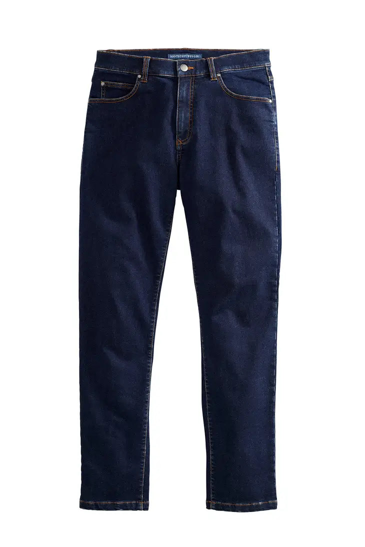 Faire,Nantucket Whaler, Nantucket Whaler Blue Dark Wash Denim Jeans, Blue, 38W-32L-Tag38