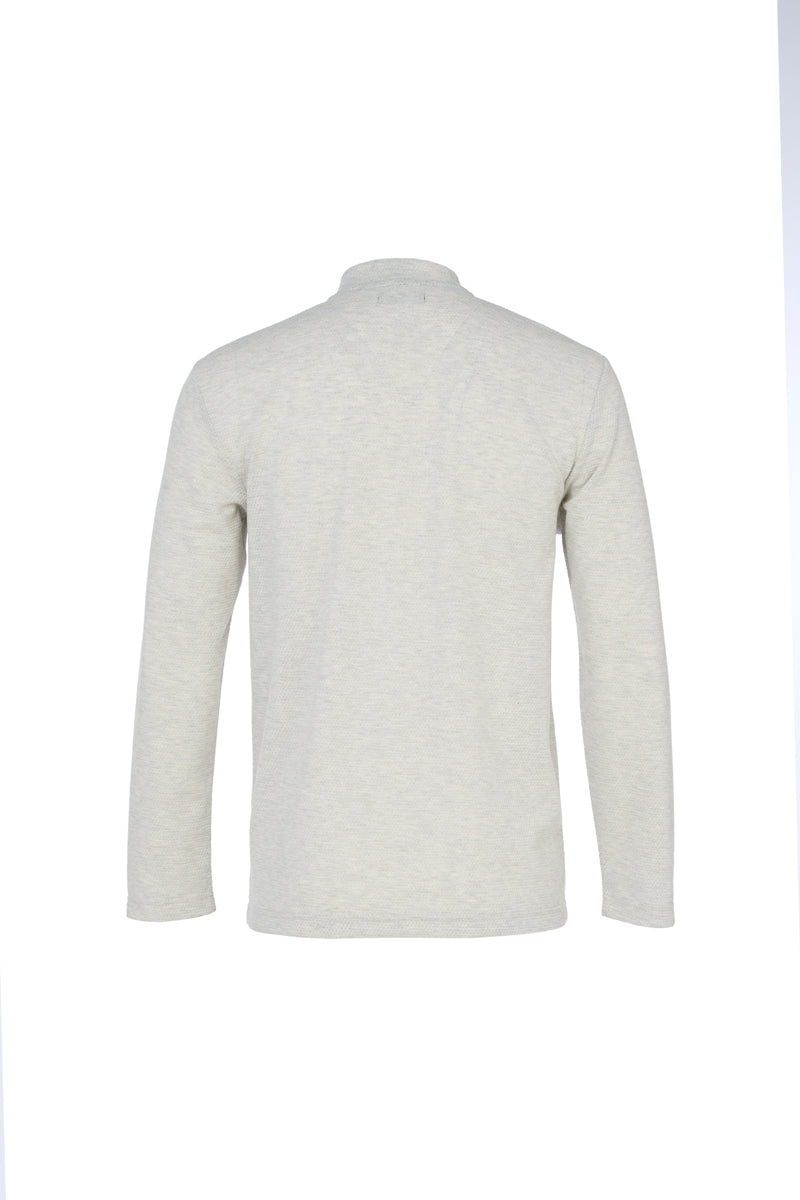 Wholesale,American Heritage, American Heritage Light Grey Waffle Dobby Henley, Grey, Extra Large-47-TagXL
