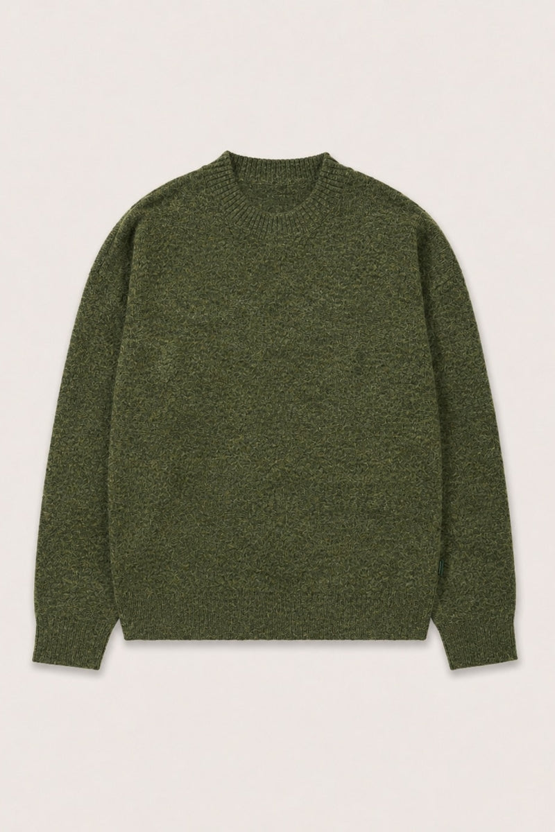 Wholesale,Kuwalla Tee, Kuwalla Tee Green Brushed Knit Crew Sweater, Green, Small-44-TagSMedium-46-TagMLarge-48-TagLExtra Large-50-TagXLExtra Extra Large-52-TagXXL