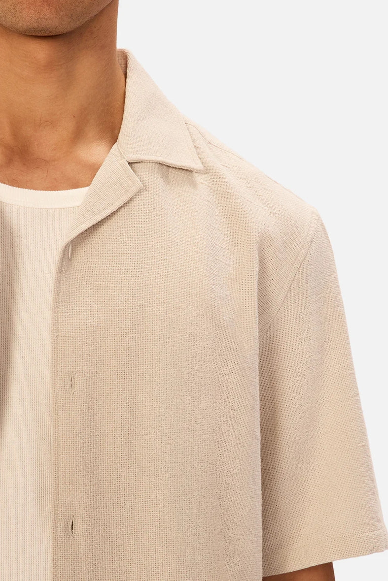 Wholesale,INDUSTRIE AUSTRALIA, INDUSTRIE AUSTRALIA Sand Textured Shirt, Grey, Extra Extra Large-52-TagXXL