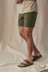 The Normal Brand Olive Tri-blend Woven 7" Shorts