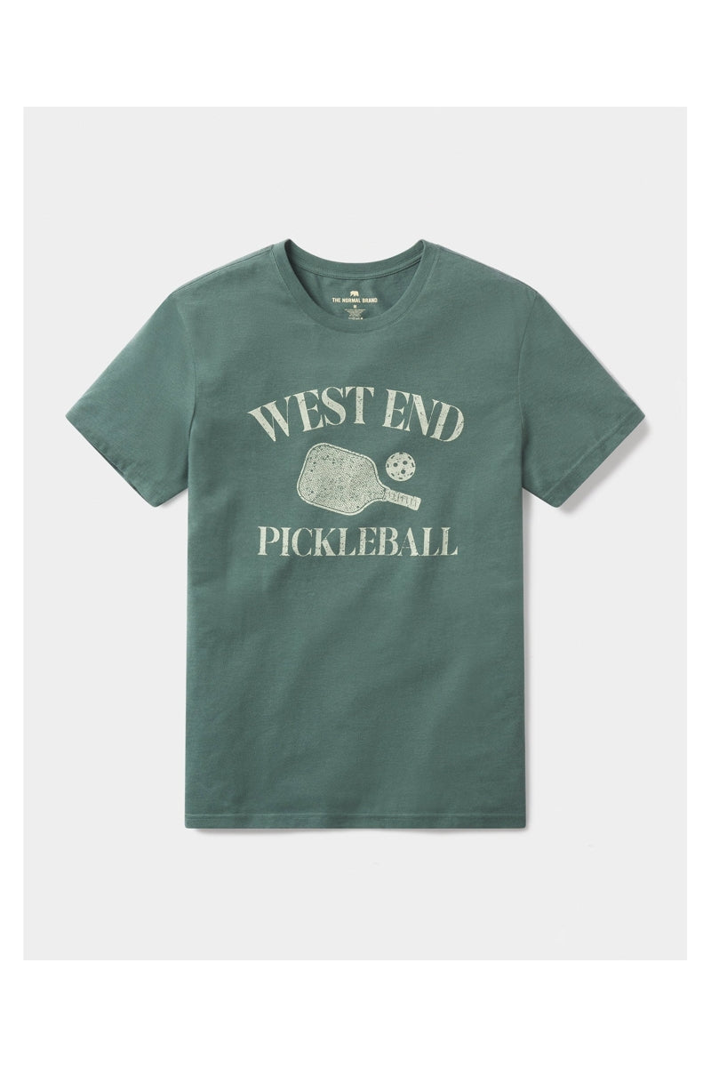 Wholesale,The Normal Brand, The Normal Brand Pine West End Pickleball Tee, Green, Extra Large-46-TagXL