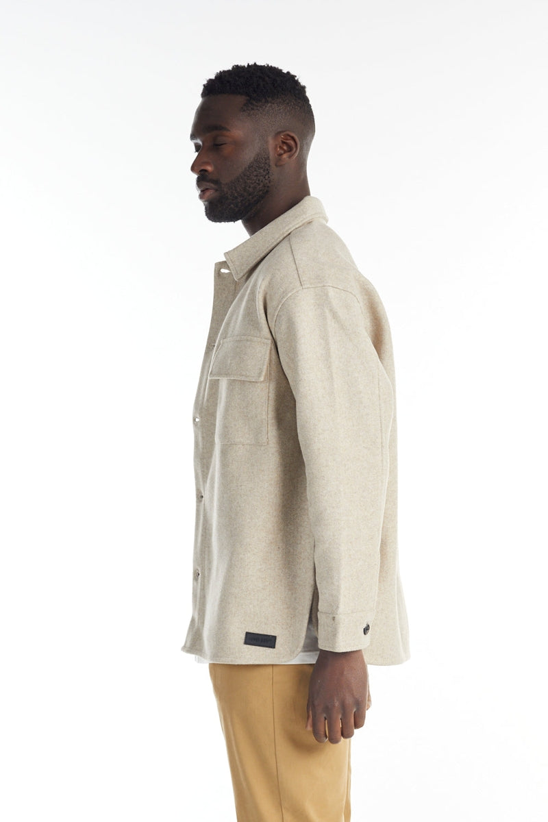 Wholesale,Nana Judy, Nana Judy Beige Soft Fabric Shacket, Tan, Extra Large-52-TagL