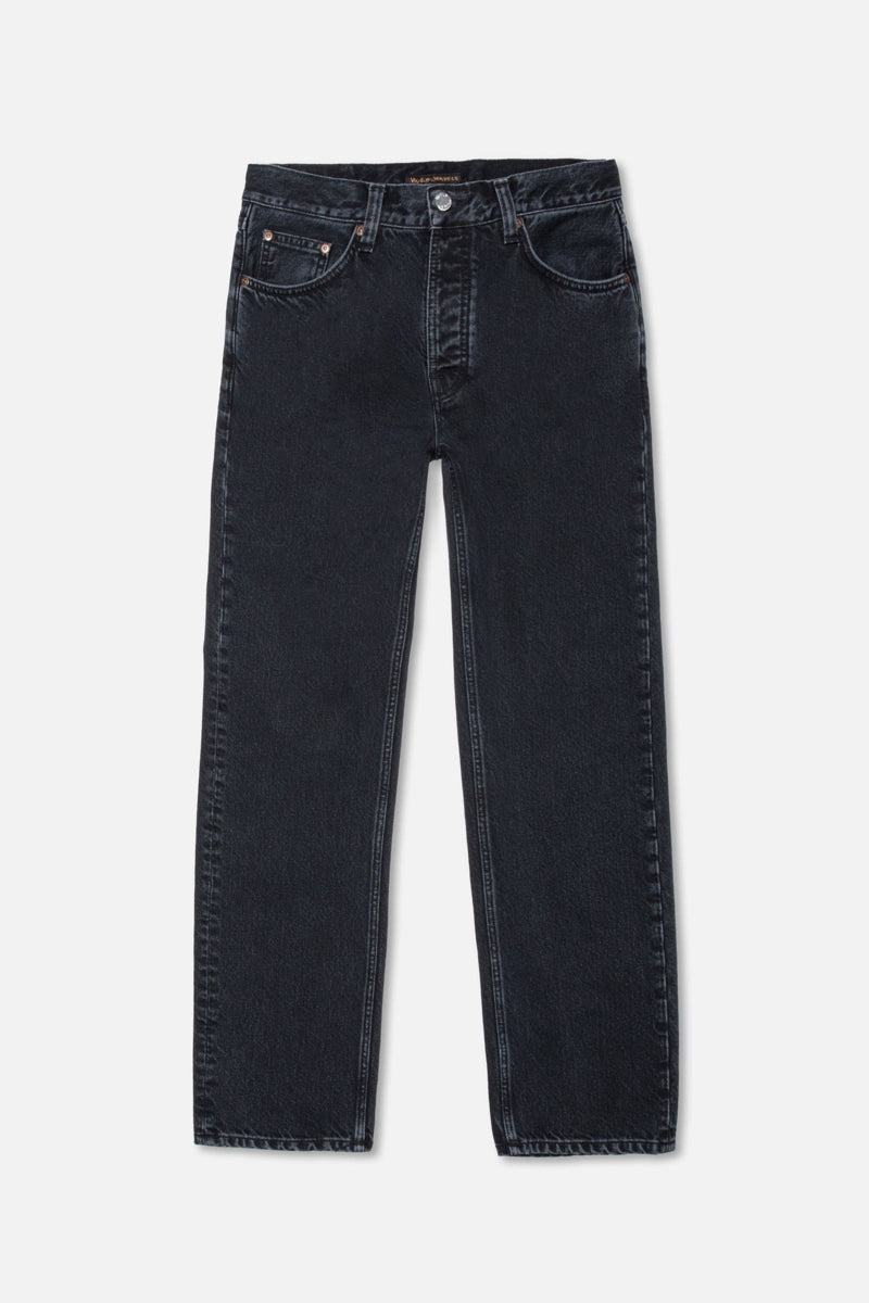 Wholesale,Nudie Jeans, Nudie Jeans Black Vintage Straight Leg Premium Jeans, Black, 32W-34L-Tag32