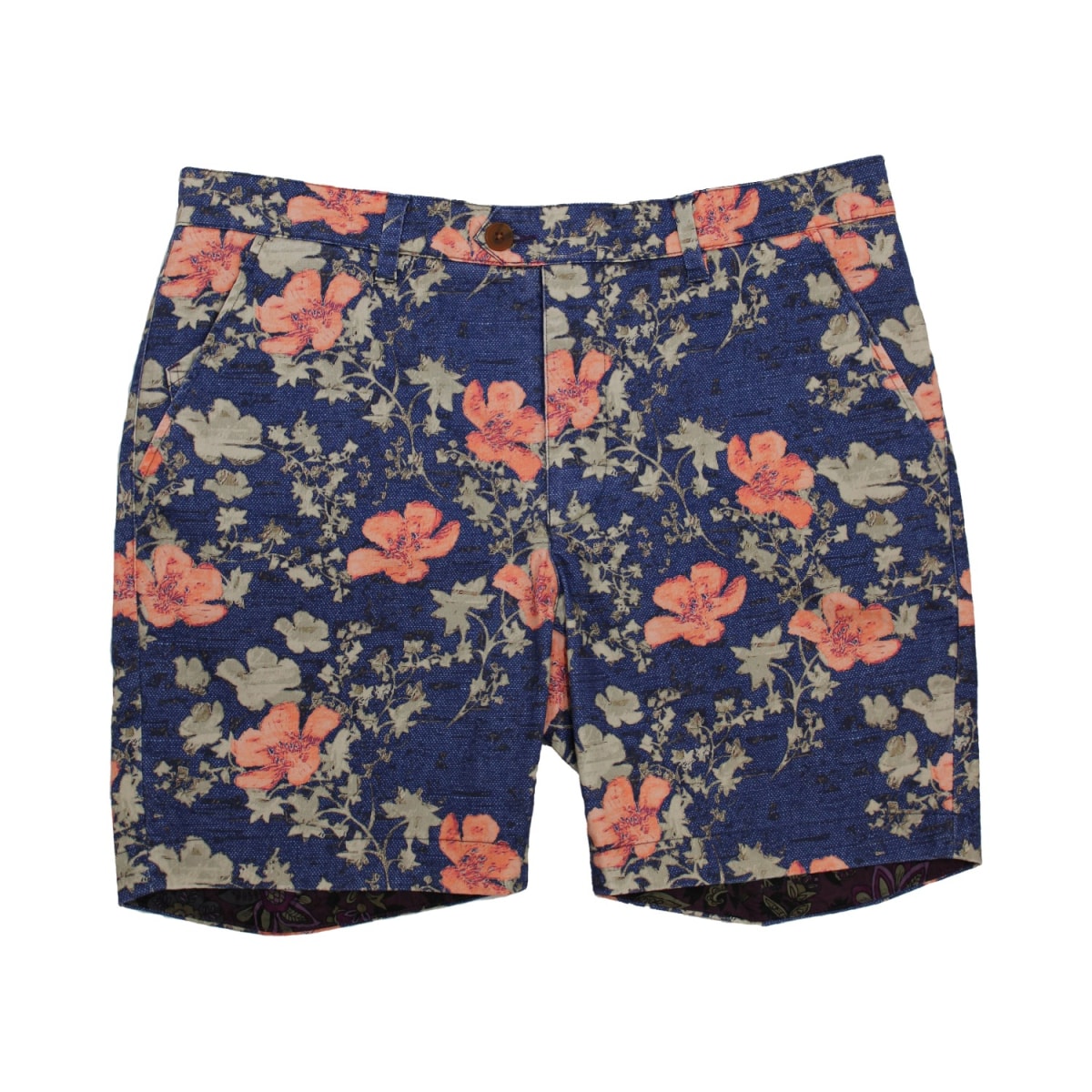 Brand Partner,Lords of Harlech, Lords of Harlech Navy Hibiscus Print 7
