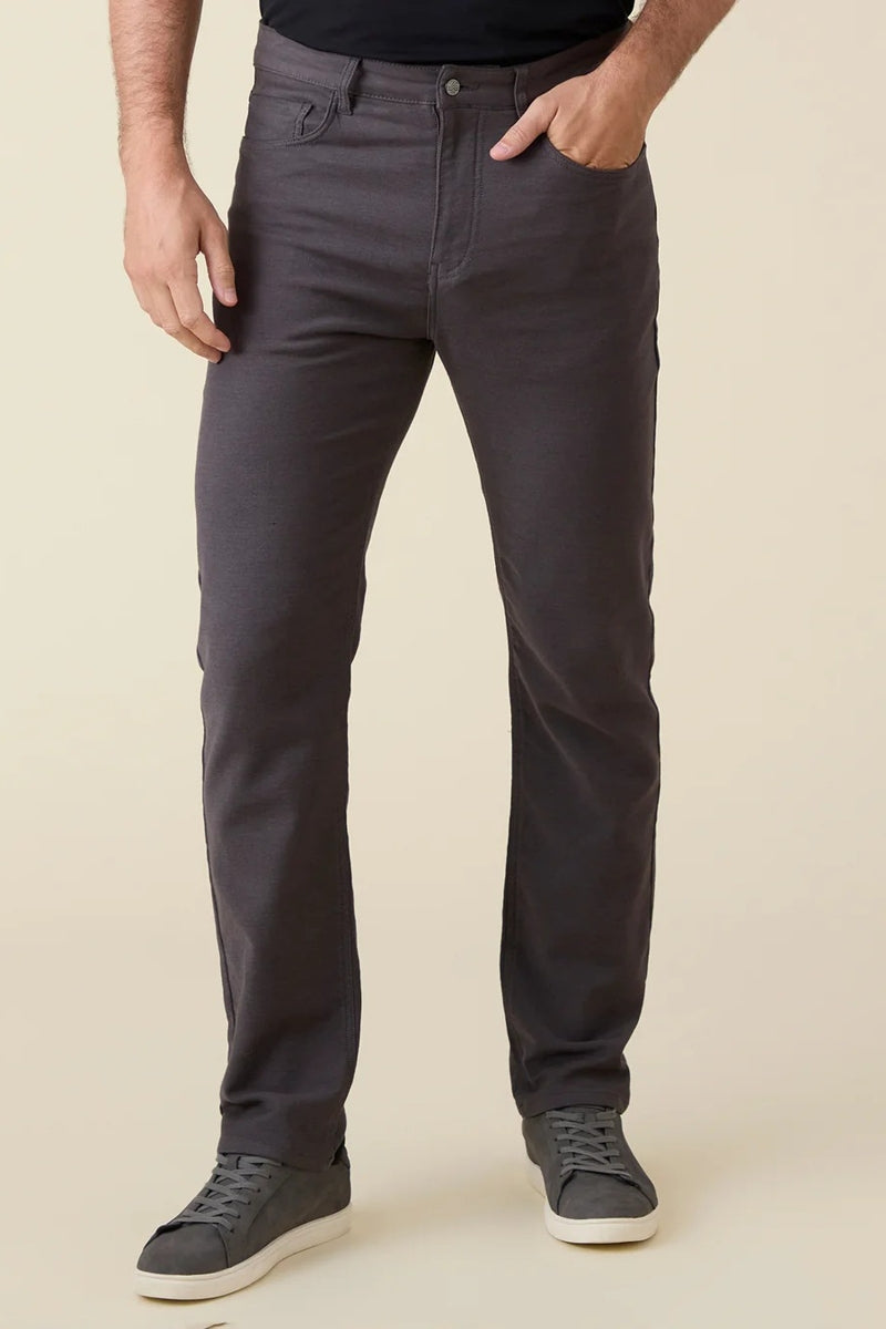 Wholesale,Flag & Anthem, Flag & Anthem Charcoal Stretch 5-pocket Straight Knit Jeans, Grey, 36W-32L-Tag36