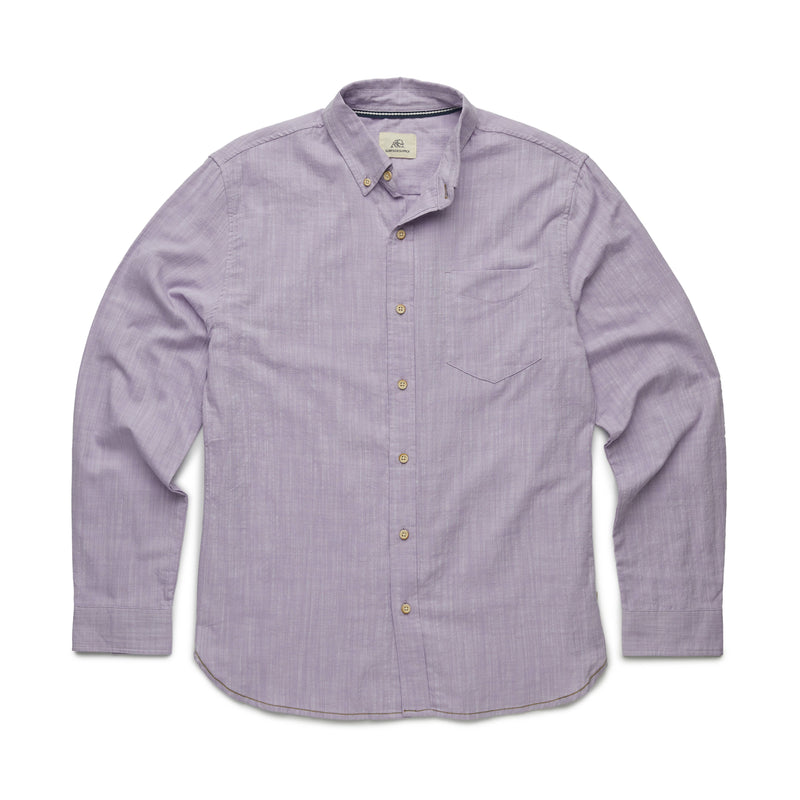 Surfside Supply Pastel Purple Airy Cotton Button Up Shirt With Front Chest Pocket