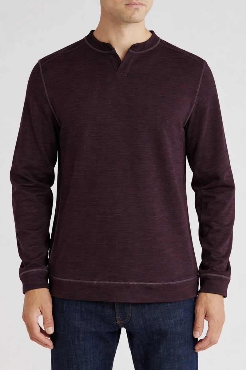 Wholesale,Nicoby Age of Wisdom, Nicoby Age of Wisdom Burgundy Keyhole Sweatshirt, Purple, Medium-42-TagM