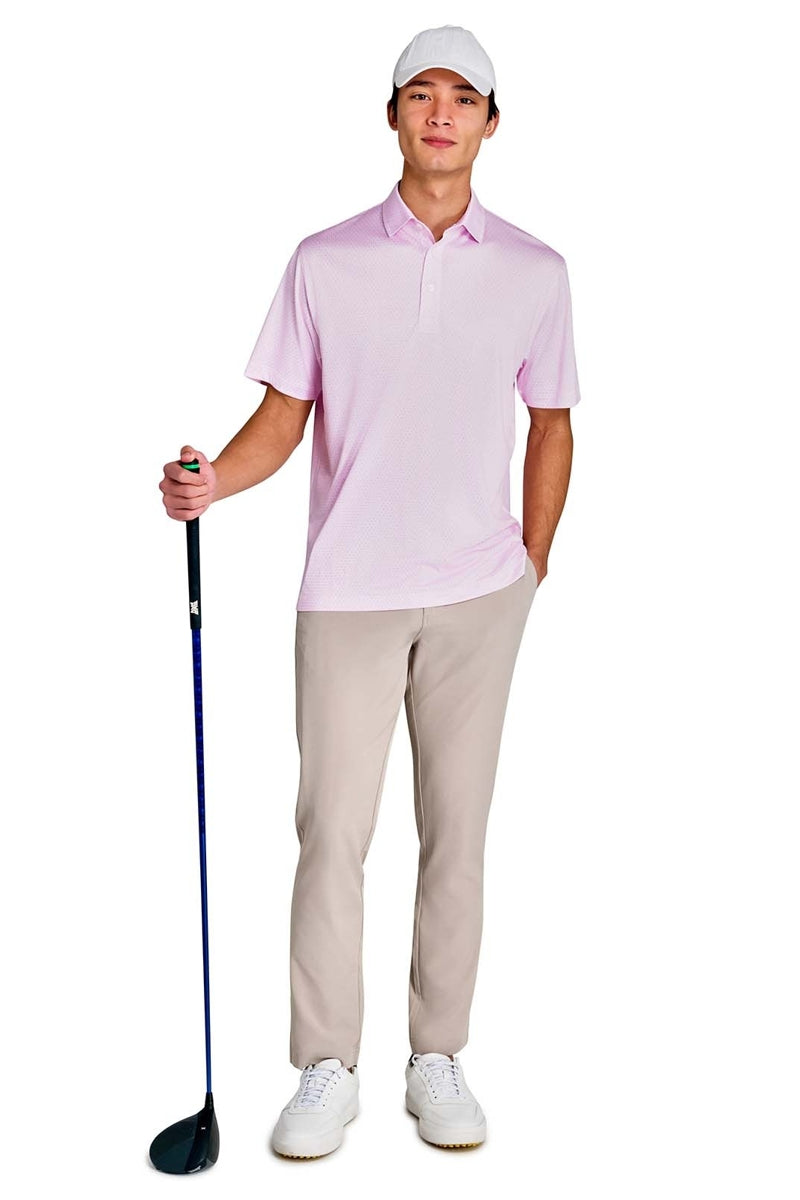 Faire,CON.STRUCT, CON.STRUCT Pink Dot Chain Recycled Polo, Pink, Large-46-TagL