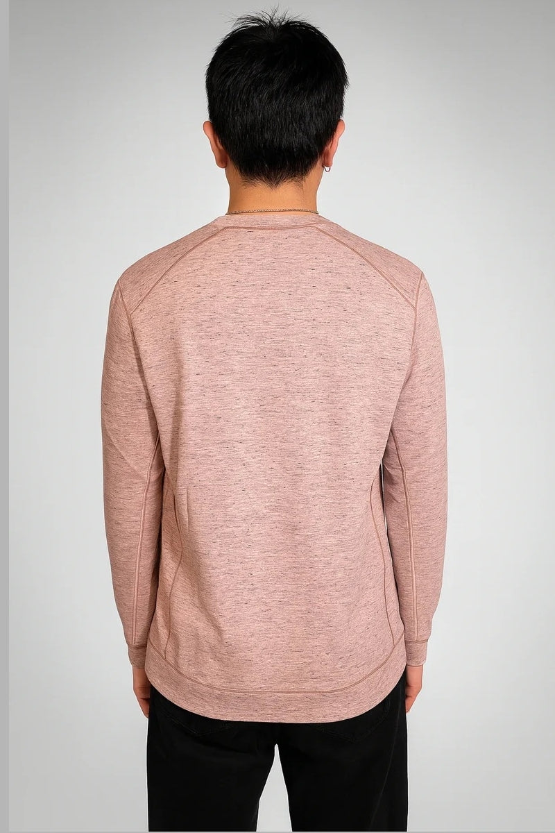 Wholesale,Nicoby Age of Wisdom, Nicoby Age of Wisdom Coral Melange Keyhole Sweatshirt, Pink, Large-45-TagL