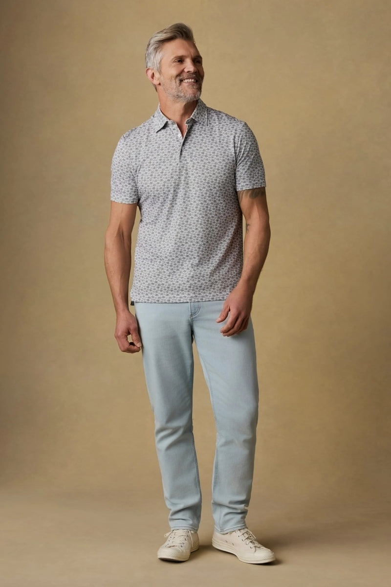 Wholesale,Faherty, Faherty Olive Palm Print Pique Polo, Green, Large-43-TagL