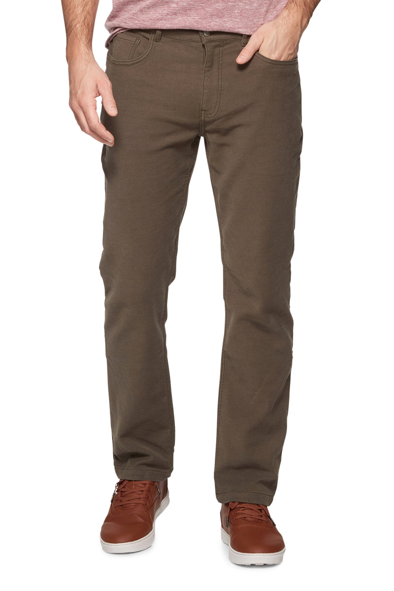 Wholesale,Flag & Anthem, Flag & Anthem Olive Stretch 5-pocket Straight Knit Jeans, Green, 40W-32L-Tag40