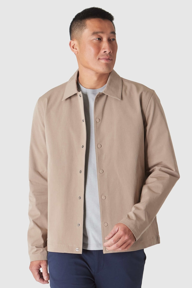 Faire,True Classic, True Classic Khaki Added Stretch Twill Jacket, Tan, Medium-40-TagM