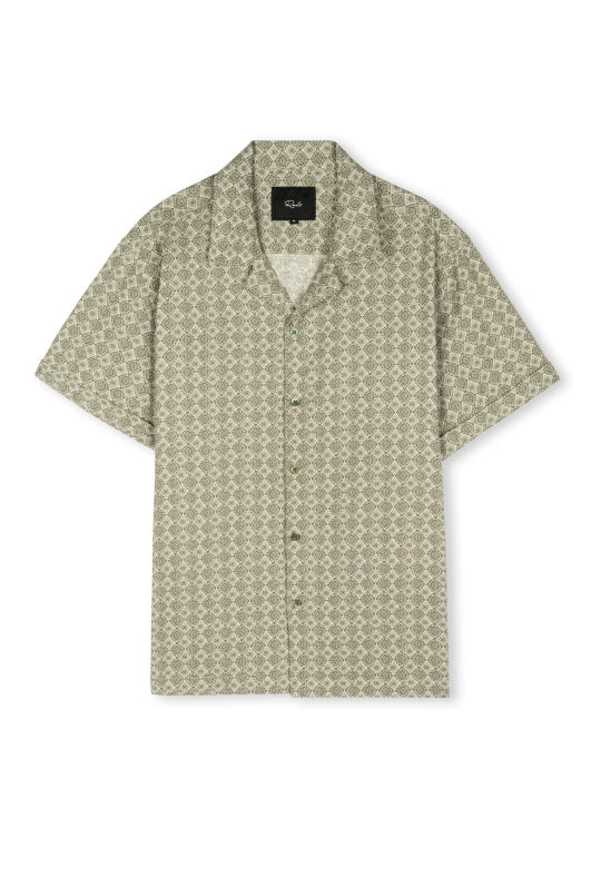 Wholesale,Rails, Rails Oat Olive Diamond Geo Stretch Linen Blend Shirt, Green, Medium-44-TagM