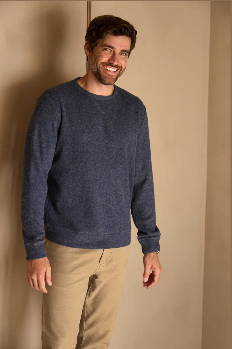 Wholesale,Surfside Supply, Surfside Supply Navy Heather Cashmist Soft Crewneck, Blue, Small-43-TagSMedium-45-TagMLarge-47-TagLExtra Large-49-TagXL