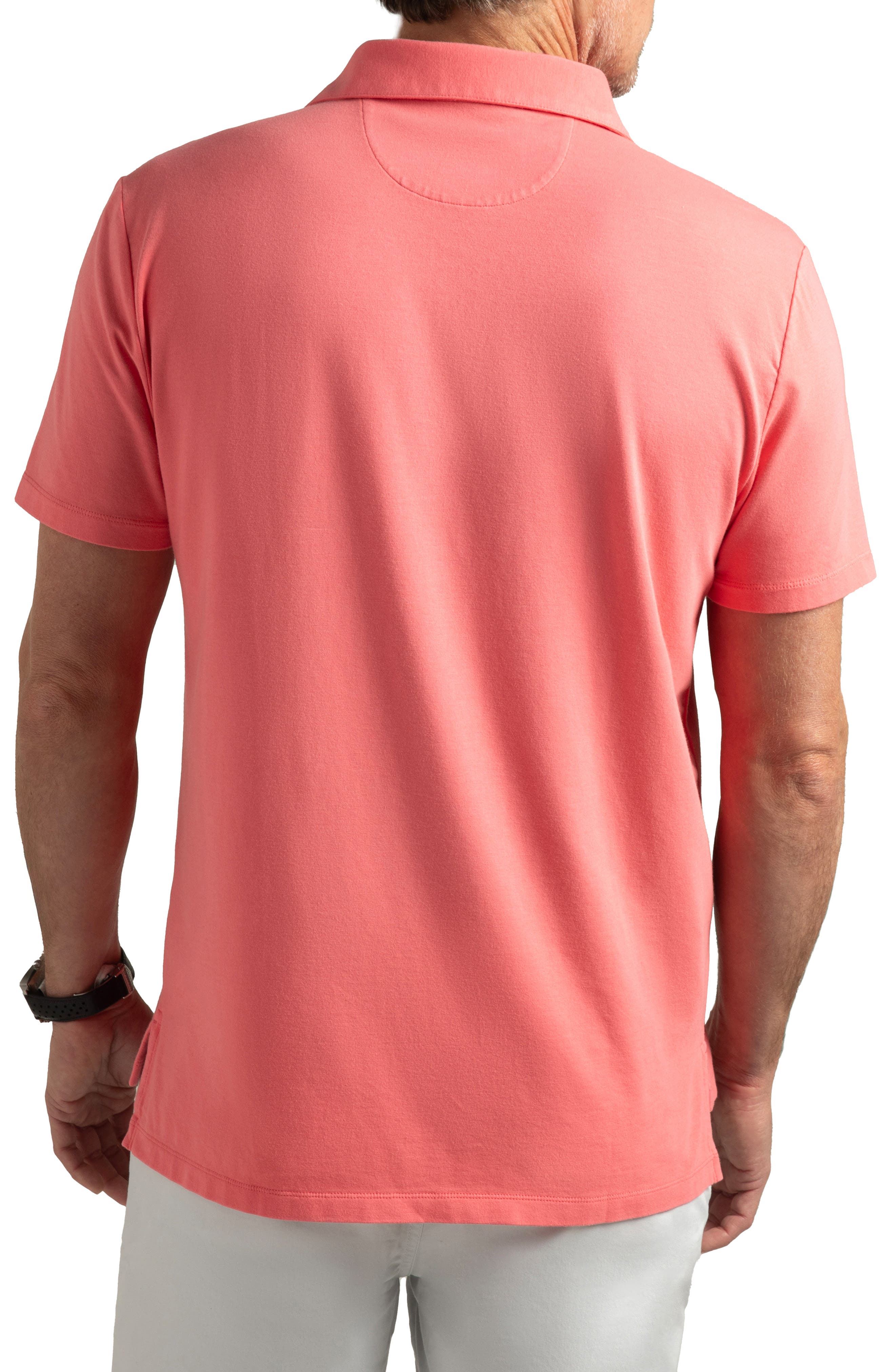 Brand Partner,HyperNatural, HyperNatural Coral Premium Bio-performance Classic Fit Pinehurst Polo, Pink, Medium-43-TagM