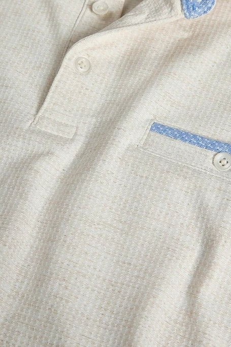 Wholesale,Nicoby Age of Wisdom, Nicoby Age of Wisdom Oatmeal Jacquard Pattern Polo, Cream, Small-41-TagSLarge-45-TagLExtra Large-48-TagXLExtra Extra Large-51-TagXXL