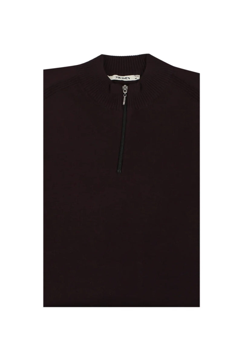 Wholesale,Jakamen, Jakamen Wine Quarter Zip Pullover, Purple, Large-44-TagM