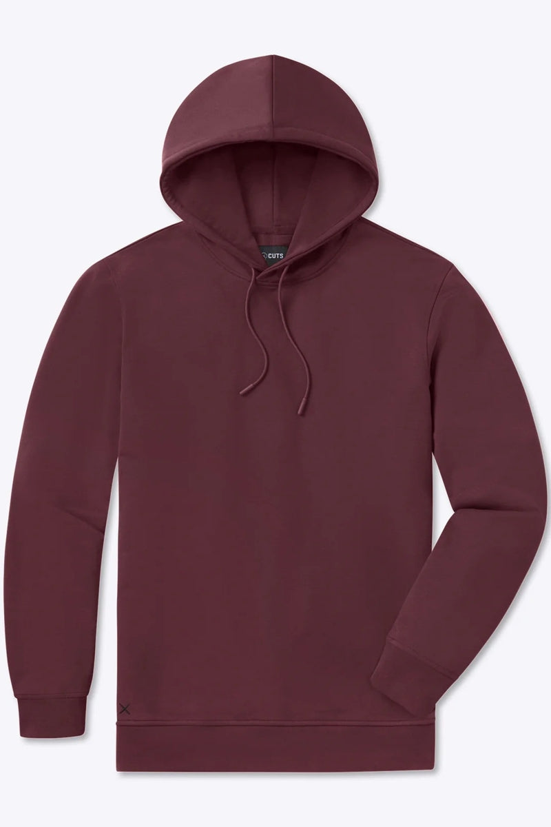 Wholesale,CUTS, CUTS Maroon French Terry Hoodie, Red, Medium-44-TagM