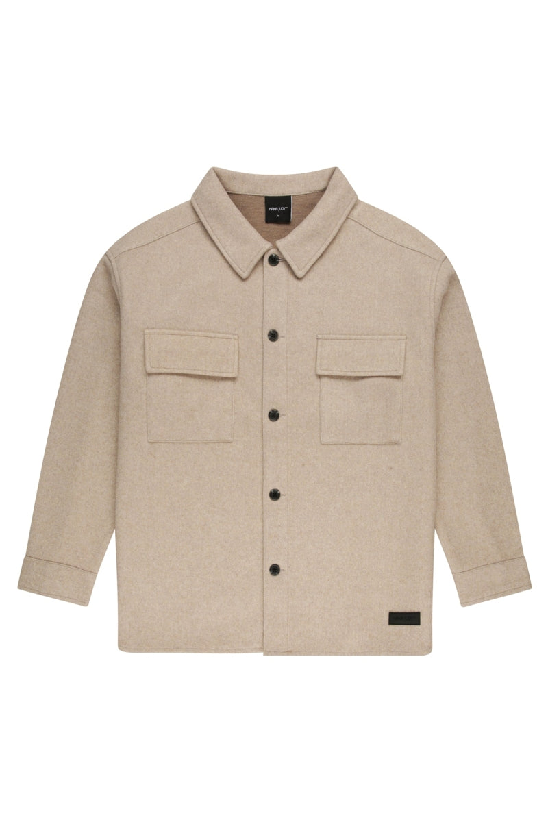 Wholesale,Nana Judy, Nana Judy Beige Soft Fabric Shacket, Tan, Large-50-TagMExtra Large-52-TagLExtra Extra Large-54-TagXLExtra Extra Large-56-TagXXL