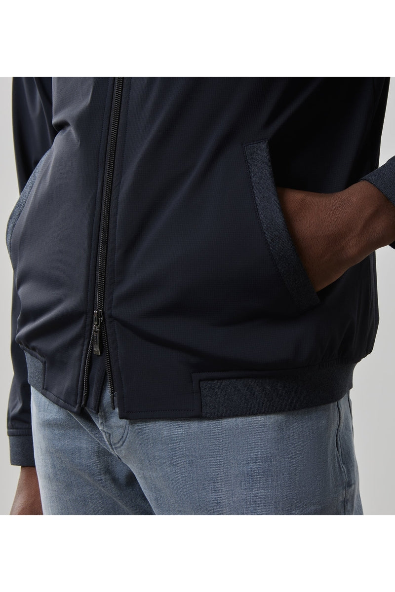Wholesale,Robert Barakett, Robert Barakett Navy Double Zip Windbreaker Jacket, Blue, Large-45-TagL