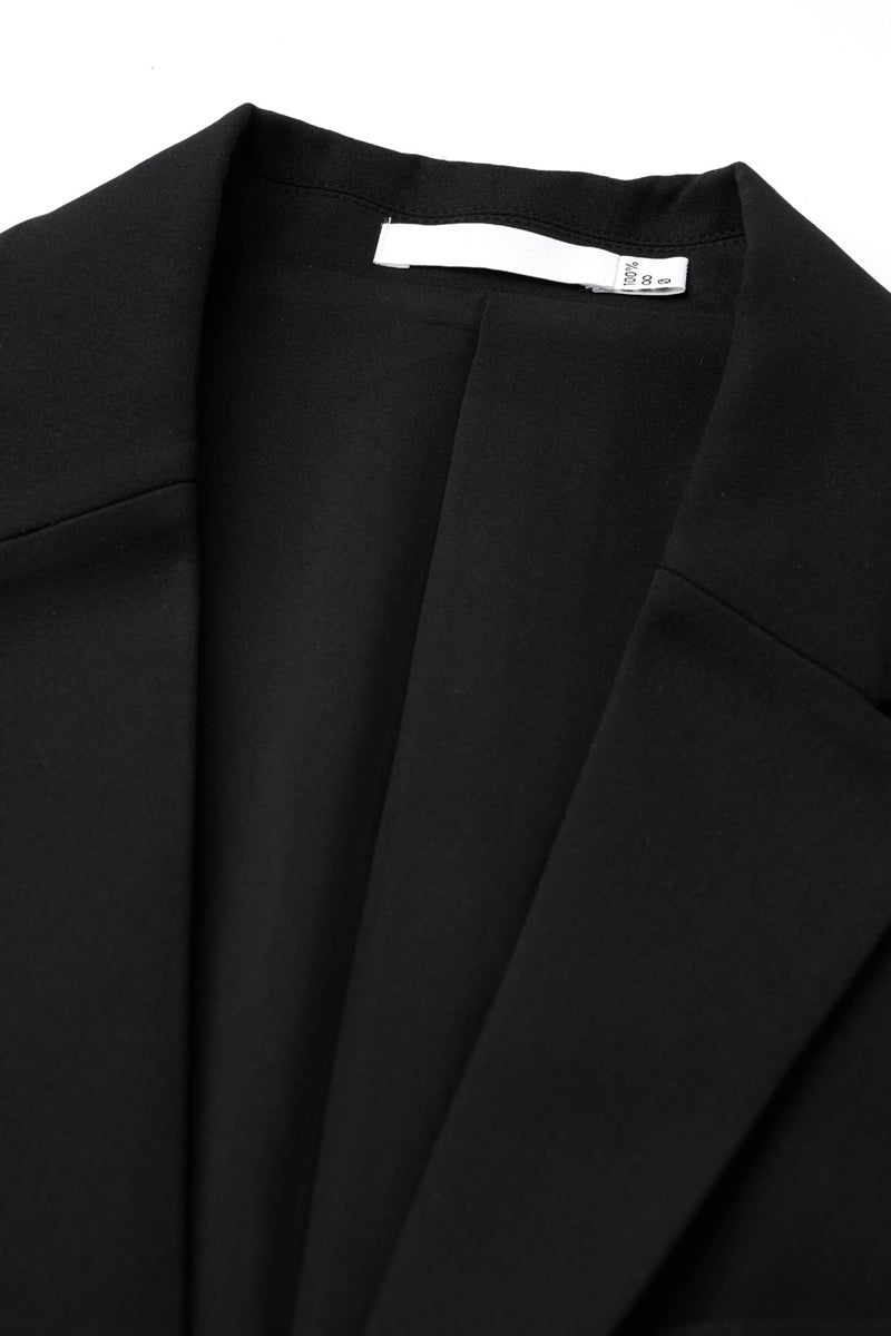 Direct From Brand,FYNE, FYNE Black Four-way Stretch Performance Blazer, Black, Large-43-TagL