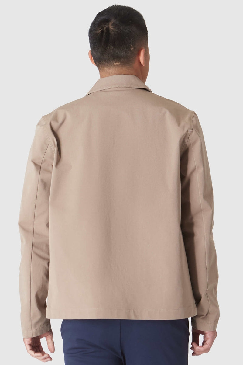Faire,True Classic, True Classic Khaki Added Stretch Twill Jacket, Tan, Medium-40-TagM