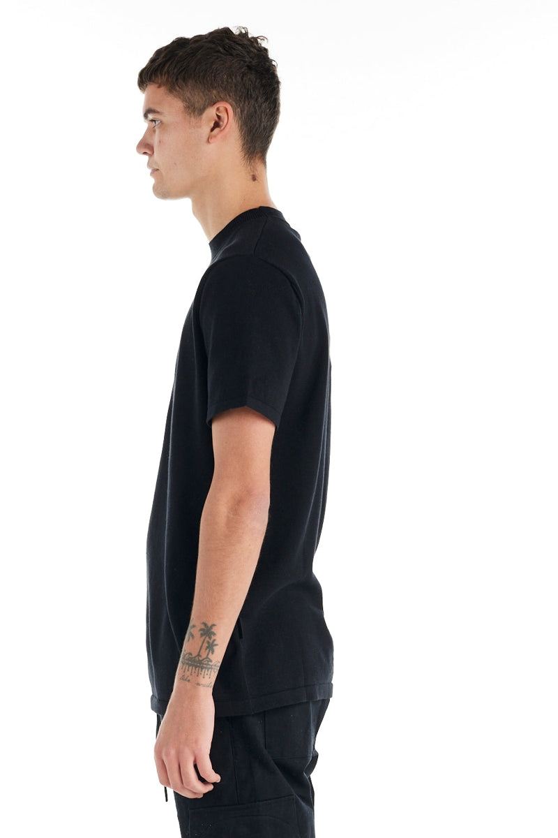 Wholesale,Nana Judy, Nana Judy Black Luxe Soft Knit Tee, Black, Large-45-TagL