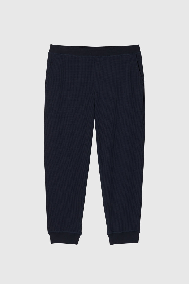 Direct From Brand,FYNE, FYNE Navy Knit Waffle Weave Joggers, Blue, 38W-30L-TagXL
