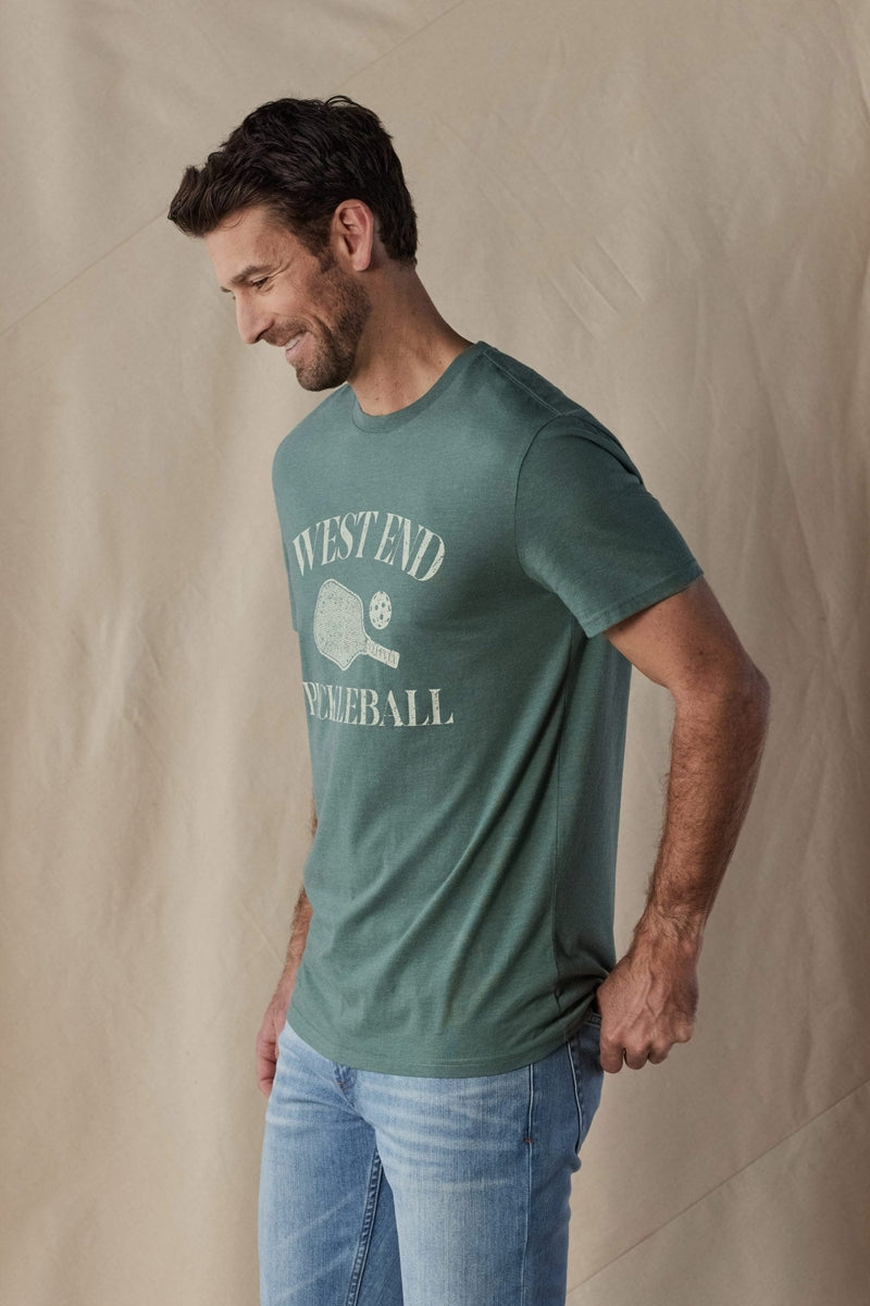 Wholesale,The Normal Brand, The Normal Brand Pine West End Pickleball Tee, Green, Extra Large-46-TagXL
