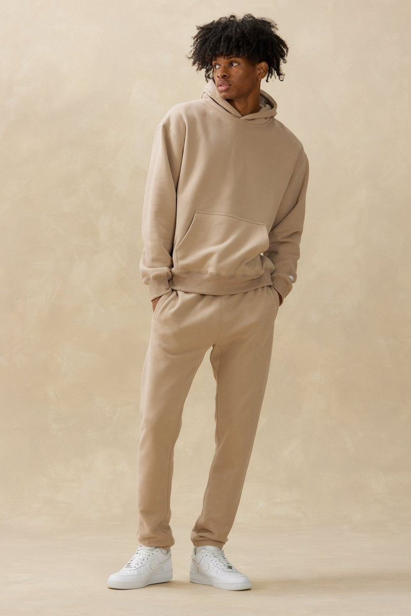 Wholesale,Kuwalla, Kuwalla Taupe Brushed Fleece Hoodie, Tan, Extra Large-49-TagXL