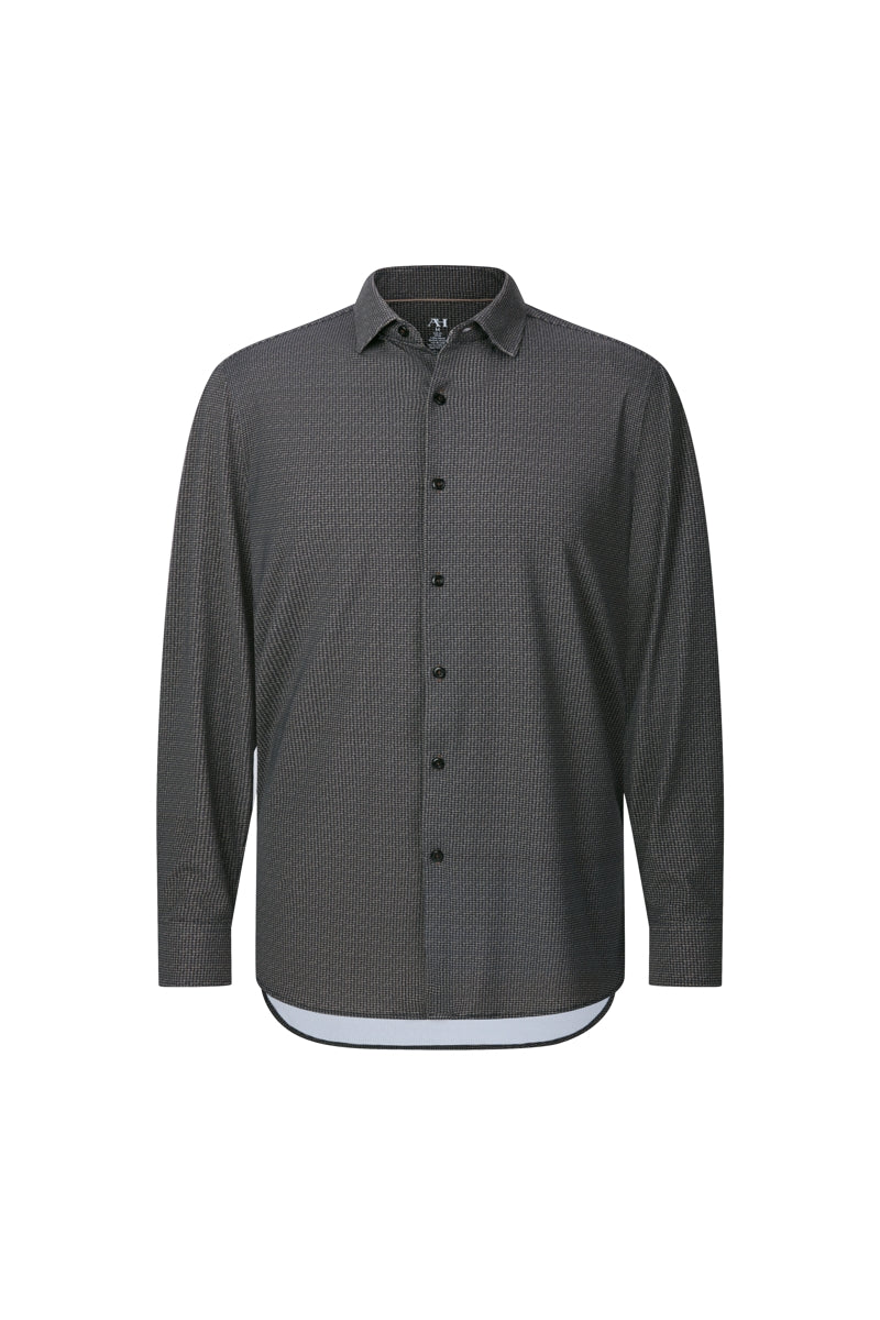 Wholesale,American Heritage, American Heritage Coffee Performance Printed Shirt, Brown, Small-42-TagSMedium-45-TagMLarge-48-TagLExtra Large-52-TagXL