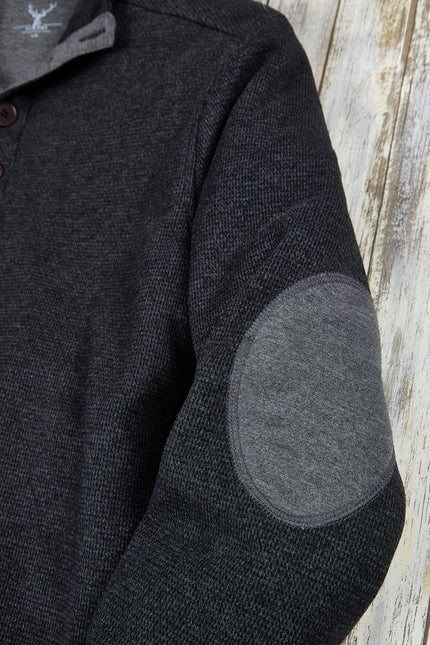 Wholesale,Nicoby Age of Wisdom, Nicoby Age of Wisdom Black 4 Button Pullover with Elbow Patch, Black, Small-42-TagS