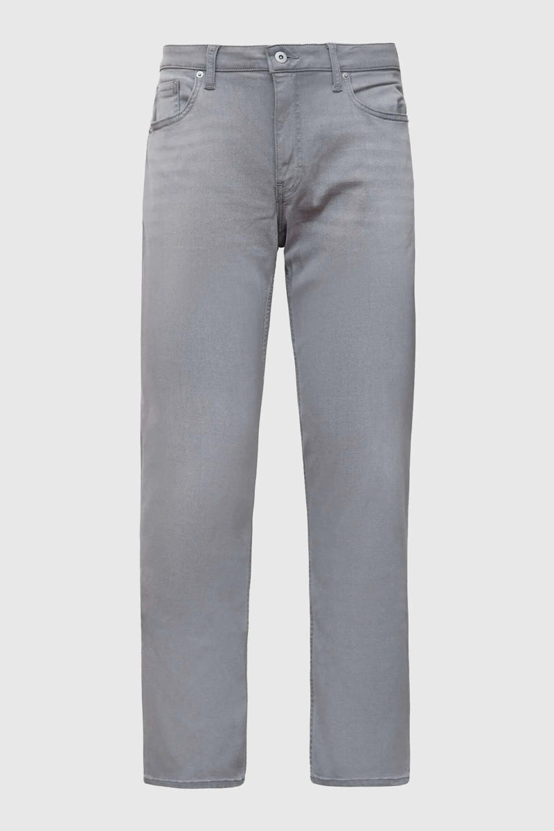 Faire,True Classic, True Classic Medium Grey Wash Straight Comfort Stretch Jeans, Grey, 36W-30L-Tag36