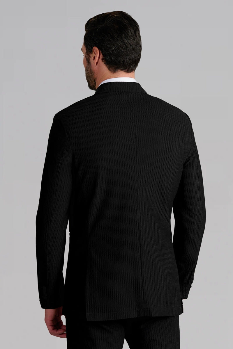 Wholesale,Twillory, Twillory Black 360° Airflow Performance Textured Blazer, Black, Medium-40-Tag40